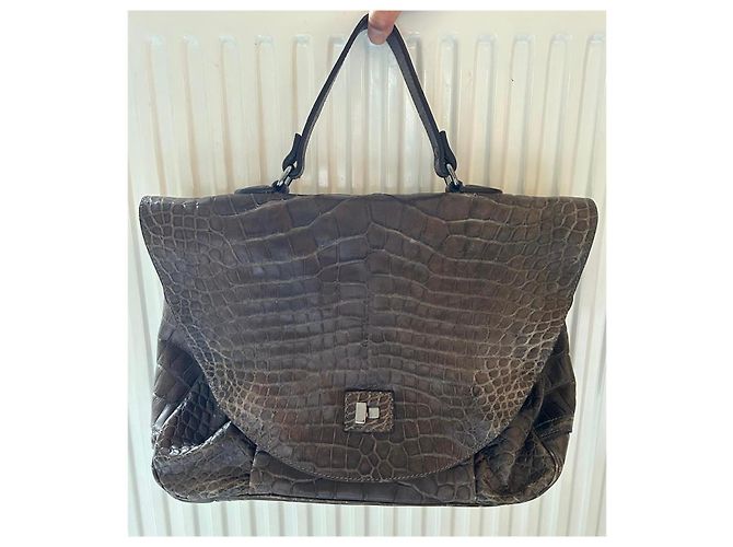 Grande Tote Puffy Zagliani Marrone - vista 2