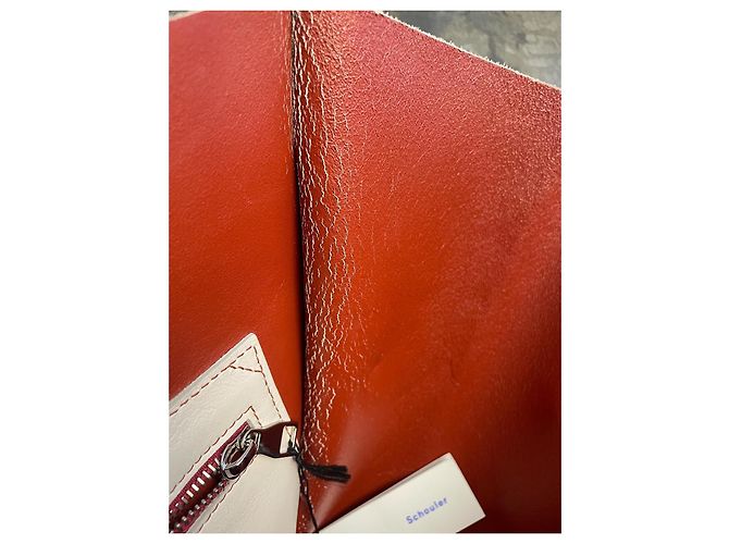 Bolsa de mão Proenza Schouler em couro creme - vista 10