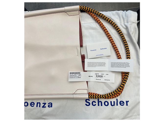 Bolsa de mão Proenza Schouler em couro creme - vista 11