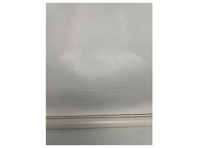 Bolsa de mão Proenza Schouler em couro creme - vista 7