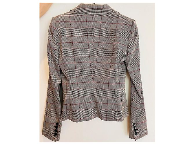 Dolce & Gabbana Check Wool Blazer Grey - view 3