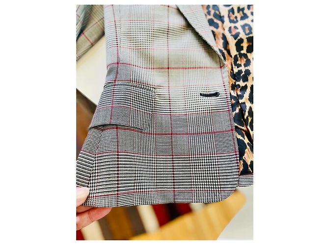 Dolce & Gabbana Check Wool Blazer Grey - view 5