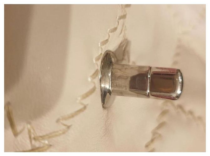 Timeless Borsa a mano Chanel in pelle d'agnello crema Crudo - vista 9