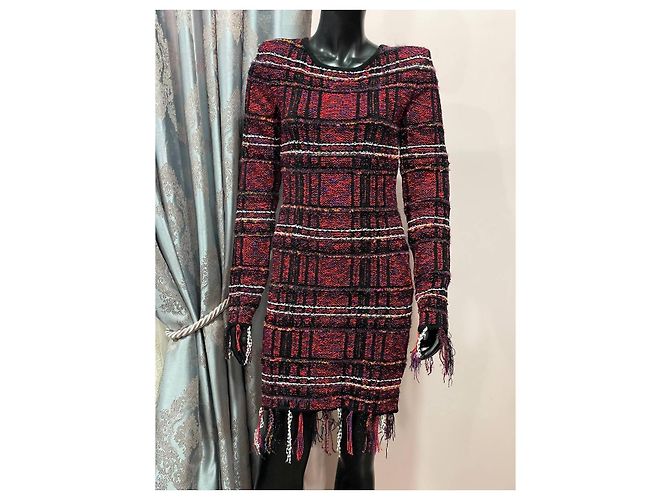 Abito Balmain in viscosa multicolore - vista 3