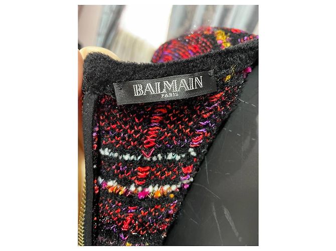 Abito Balmain in viscosa multicolore - vista 5