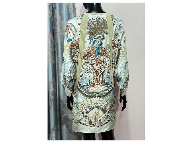 Abito Hermès in lino multicolore - vista 2