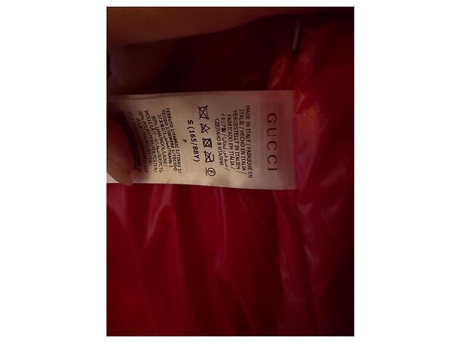 Abrigo Gucci Rojo Oscuro de Lana Burdeos - vista 2