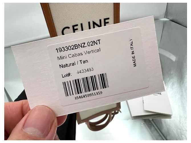 Céline Celine 193302 Triomphe Canvas Mini Cabas Tasche Braun Beige - Ansicht 4