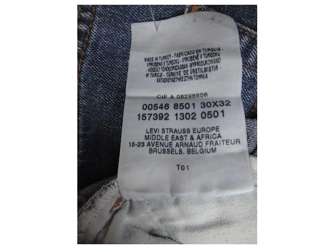 Levi's 546 Jeans Hellblau Gerade Schnitt Baumwolle - Ansicht 5