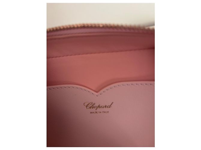 Chopard x Chloë Sevigny Borsa a spalla in pelle rosa Green Carpet - vista 11