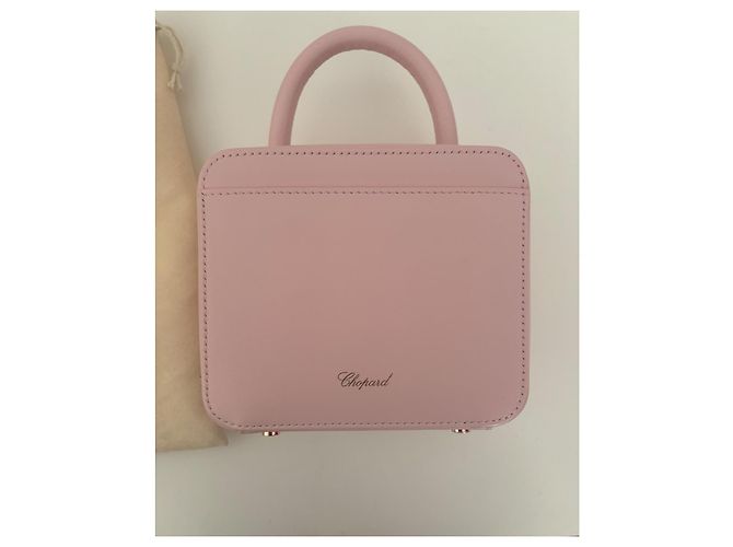 Chopard x Chloë Sevigny Borsa a spalla in pelle rosa Green Carpet - vista 5
