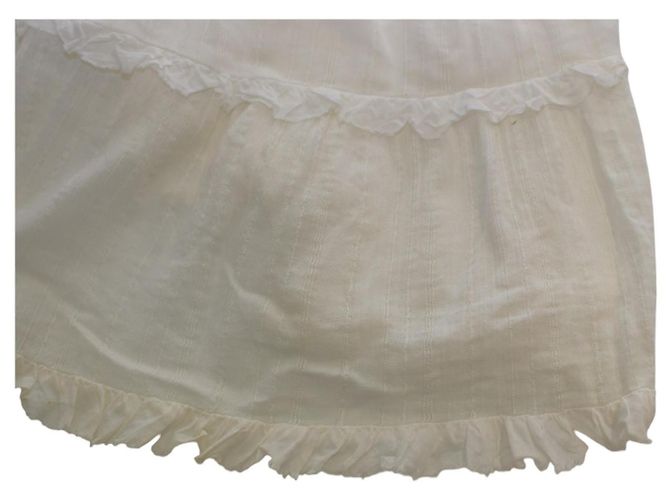 Vestido de verano sin mangas de algodón blanco Zara L - vista 5