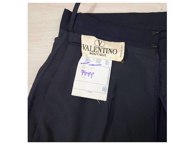 Valentino Garavani Gonna blu Valentino vintage anni '90 Blu scuro - vista 2