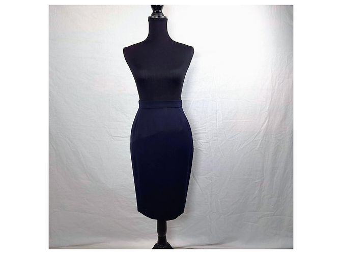 Valentino Garavani Gonna blu Valentino vintage anni '90 Blu scuro - vista 5