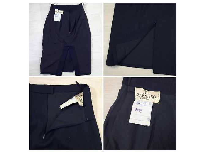Valentino Garavani Gonna blu Valentino vintage anni '90 Blu scuro - vista 9
