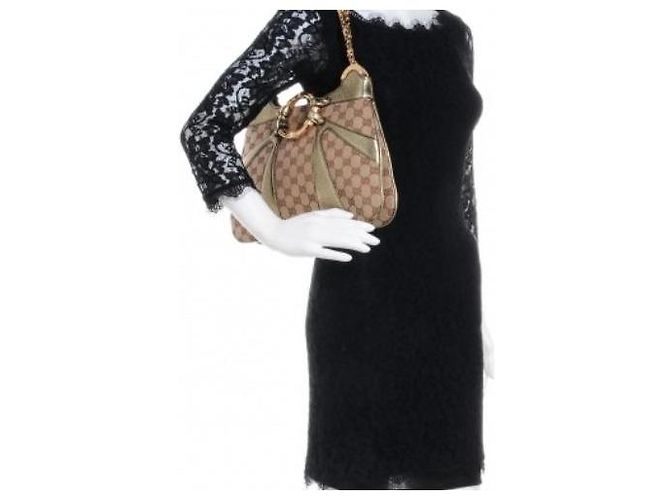 Autre Marque Borsa a spalla Gucci Bamboo Chain in metallo Multicolore - vista 20