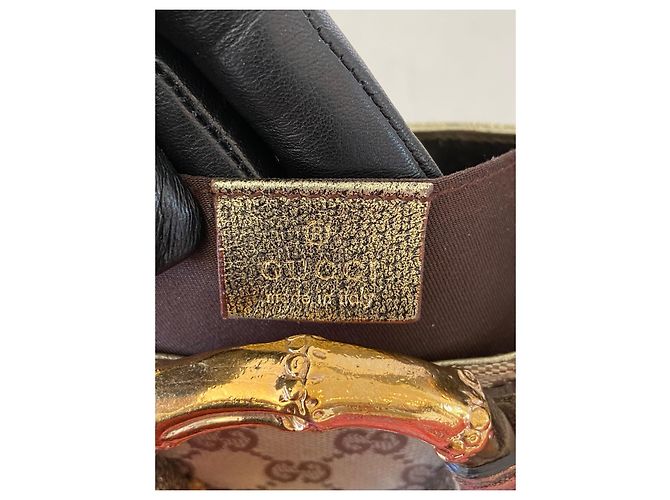 Autre Marque Borsa a spalla Gucci Bamboo Chain in metallo Multicolore - vista 5