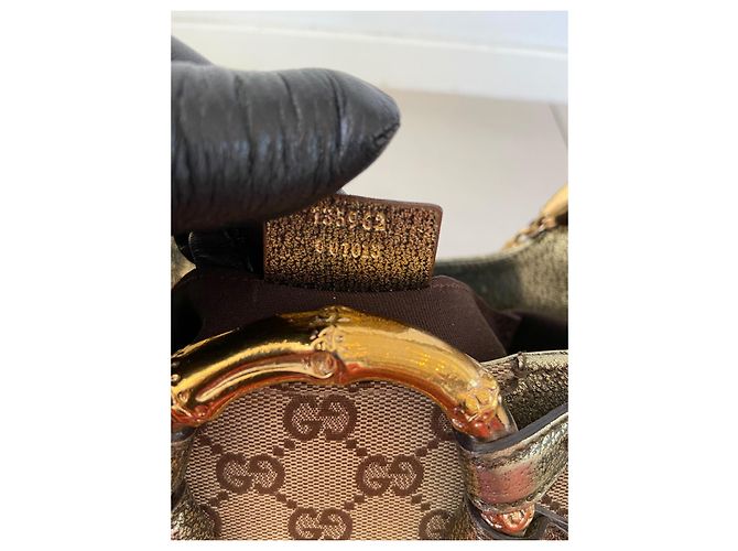 Autre Marque Borsa a spalla Gucci Bamboo Chain in metallo Multicolore - vista 6
