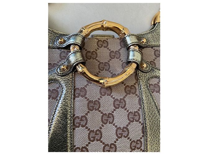 Autre Marque Borsa a spalla Gucci Bamboo Chain in metallo Multicolore - vista 8