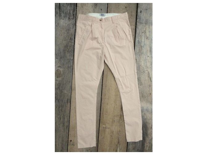 Pantalones Acne beige de algodón - vista 2
