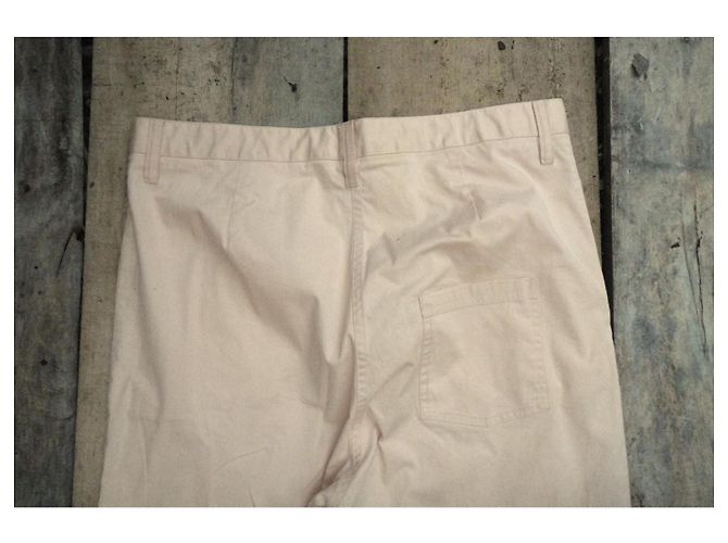Pantalones Acne beige de algodón - vista 5