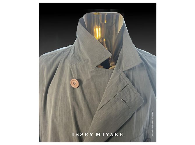 Issey Miyake Long summer overcoat (dust cost) Grey - view 10