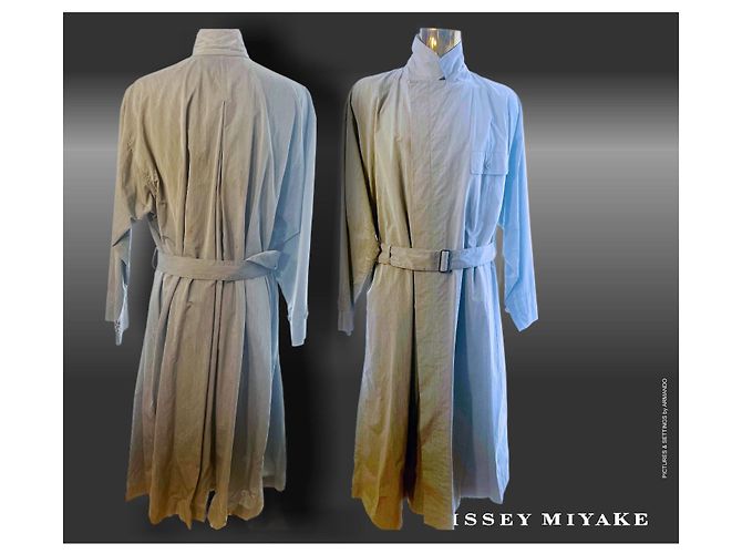 Issey Miyake Long summer overcoat (dust cost) Grey - view 13
