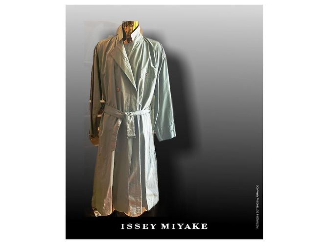 Issey Miyake Long summer overcoat (dust cost) Grey - view 7