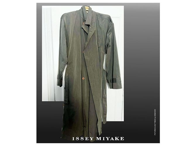 Issey Miyake Long summer overcoat (dust cost) Grey - view 8