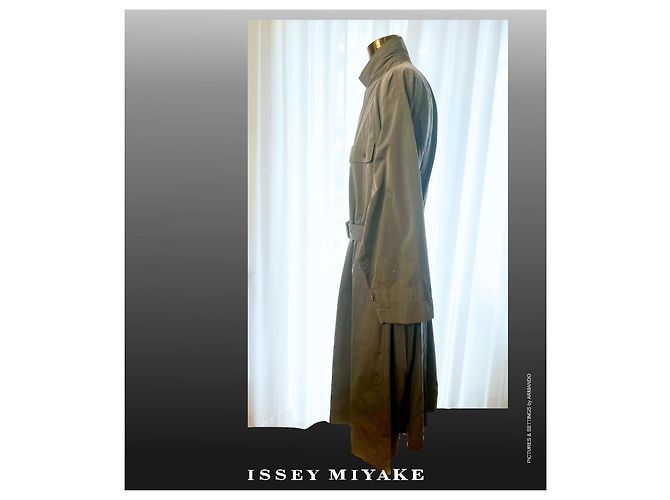 Issey Miyake Long summer overcoat (dust cost) Grey - view 9