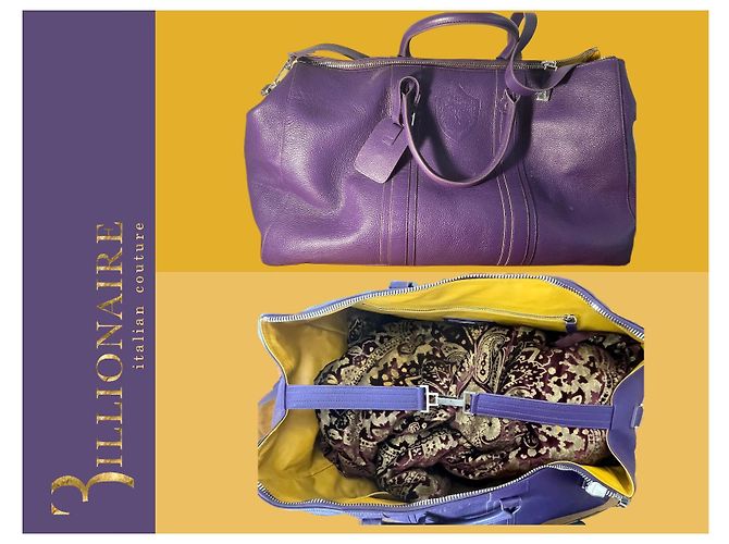 Billionaire Luxurious travel bag (large size) Dark purple - view 11