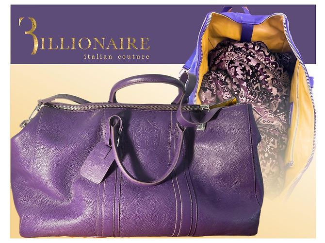 Billionaire Luxurious travel bag (large size) Dark purple - view 3