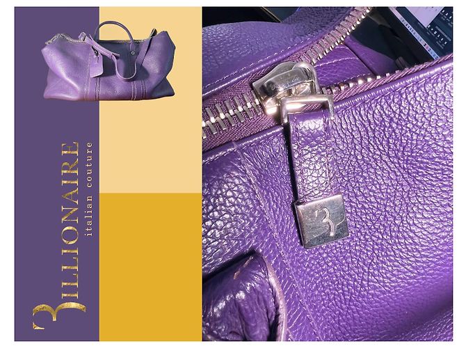 Billionaire Luxurious travel bag (large size) Dark purple - view 6