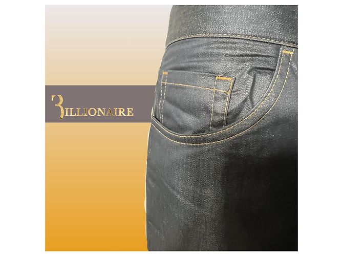 Jeans Billionaire con applicazioni Blu navy - vista 3