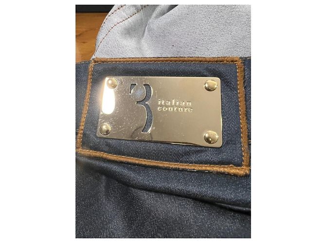 Jeans Billionaire con applicazioni Blu navy - vista 4