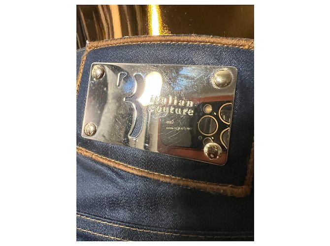 Jeans Billionaire con applicazioni Blu navy - vista 6