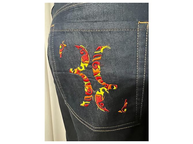 Jeans Billionaire con applicazioni Blu navy - vista 7