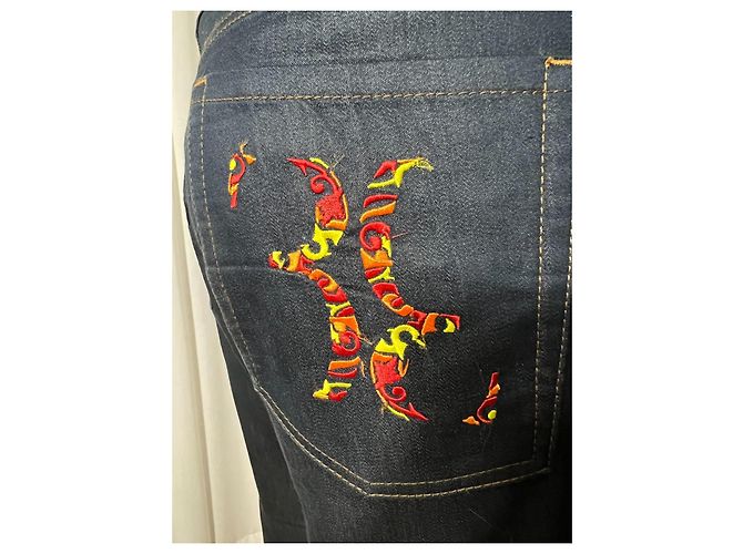 Jeans Billionaire con applicazioni Blu navy - vista 8