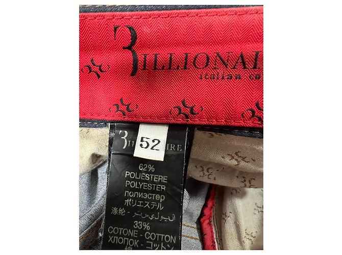 Jeans Billionaire con applicazioni Blu navy - vista 9