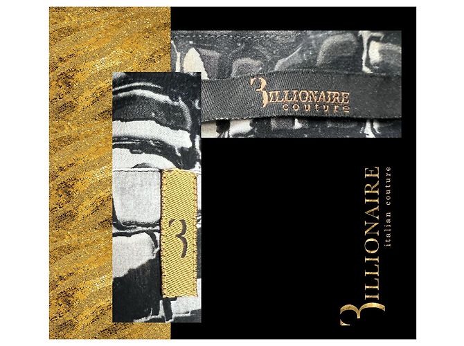 Camicia Billionaire Gold cut Dubai in seta con motivo coccodrillo - vista 3