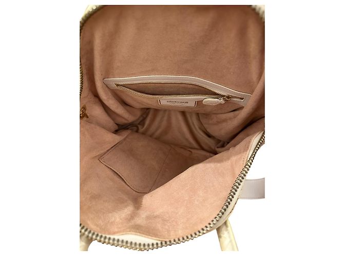 Roberto Cavalli Sac en python blanc ivoire - vue 9