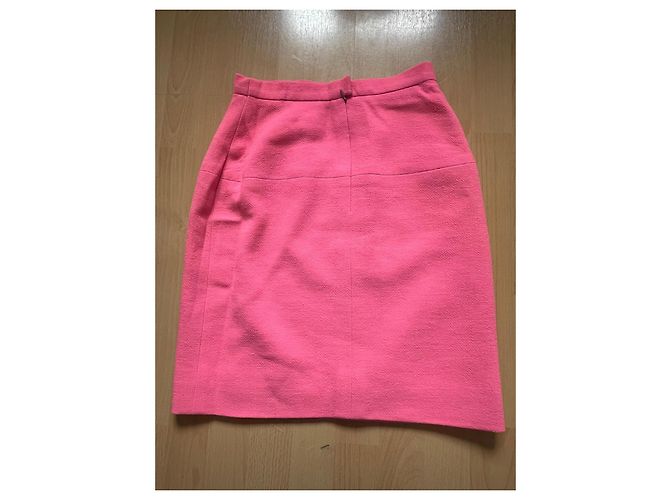 Falda Chanel de tweed rosa talla 34 - vista 2