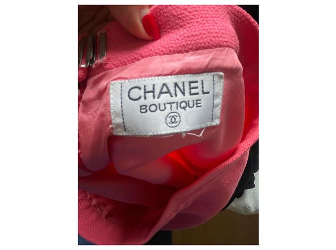 Falda Chanel de tweed rosa talla 34 - vista 3