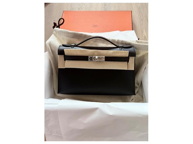 Hermès Borsa pochette Kelly Nero - vista 2