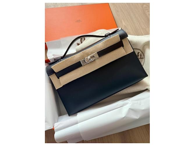 Hermès Borsa pochette Kelly Nero - vista 5