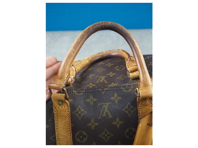Borsa da viaggio Keepall 55 di Louis Vuitton Marrone - vista 10