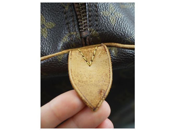 Borsa da viaggio Keepall 55 di Louis Vuitton Marrone - vista 11