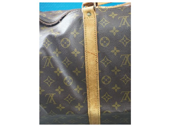 Borsa da viaggio Keepall 55 di Louis Vuitton Marrone - vista 7