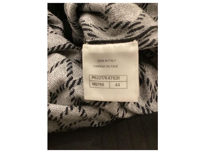 Chanel Coco neige Kleid aus Kaschmir schwarz - Ansicht 6