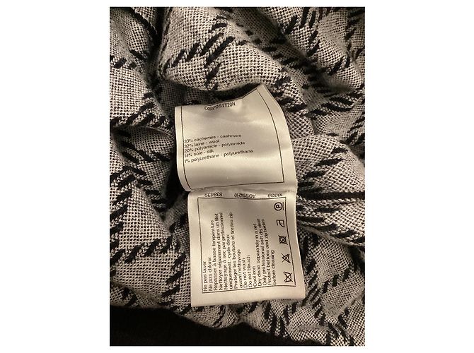 Chanel Coco neige Kleid aus Kaschmir schwarz - Ansicht 7